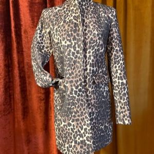 NEW YORK AND COMPANY leopard print blazer sz Small